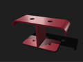 Dual under desk headset holder