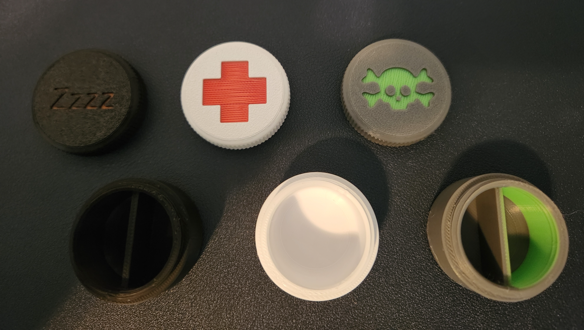 Travel Pill Box - 38mm - divided