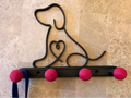 Dog leash holder (multiple options for knobs)
