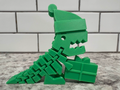 Flexi Dino Christmas! Santa hat and present