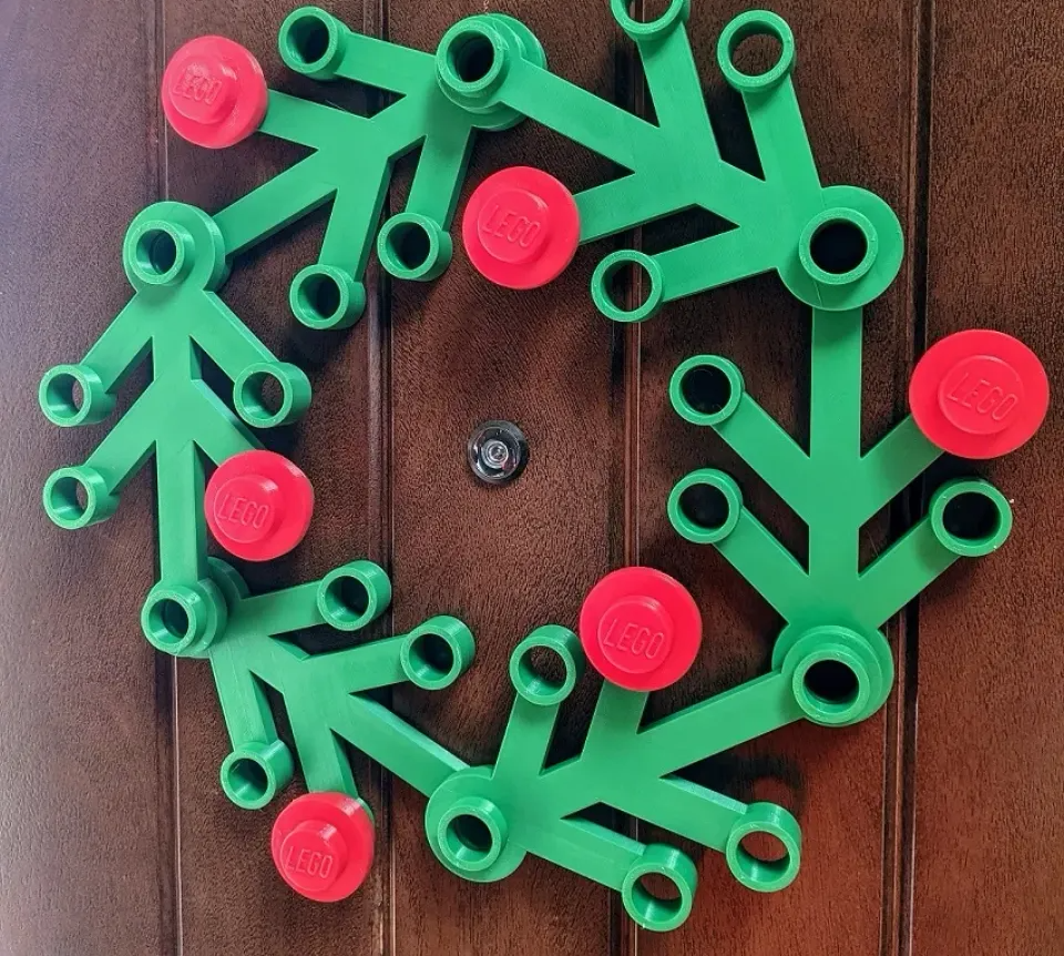 Brick Styled Christmas Wreath