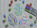 Easter Eggs Coloring Egg Set 4 Sharpie Color