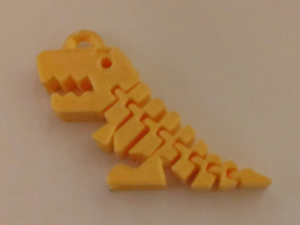 Flexible Dinosaur Keychain