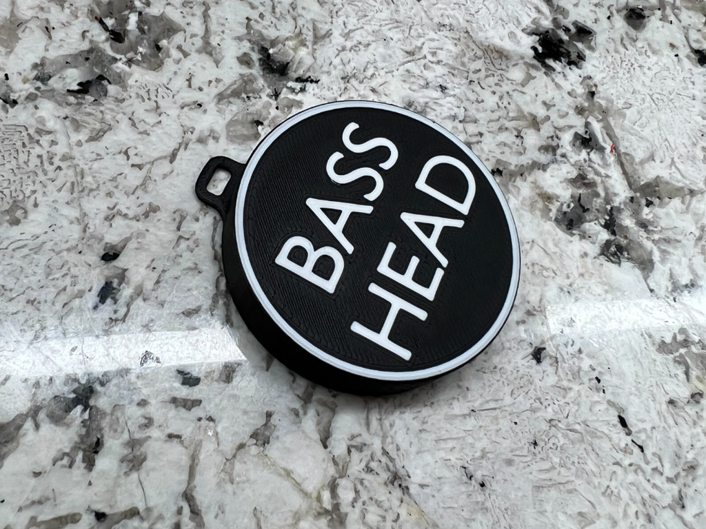Public Domain Bass Head Stash Amulet