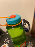 Carabiner ring on Nalgene water bottle (stl, step)