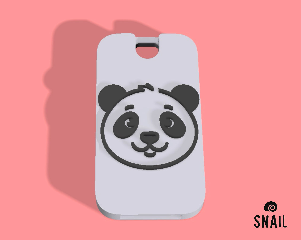 Panda Whistle. Flat Pocket Whistle