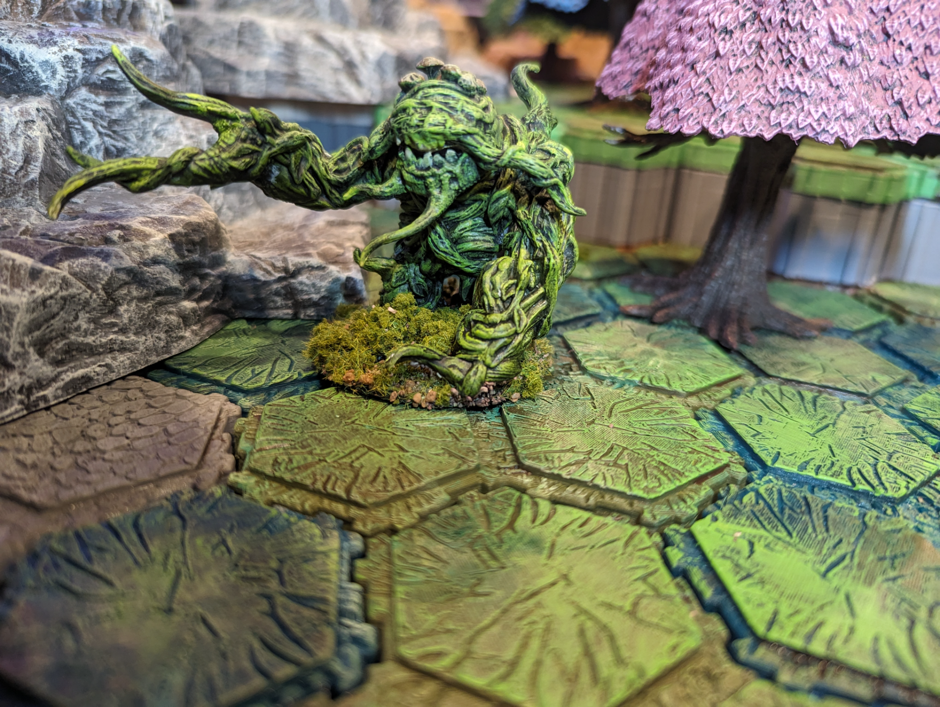 Forest Hex Style Terrain for Table Top RPG and Miniature War Gamming