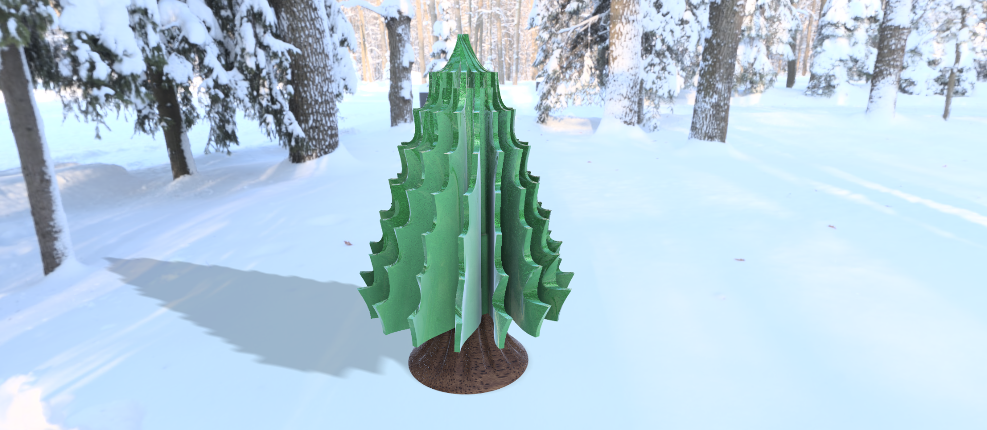 Helical Christmas Tree