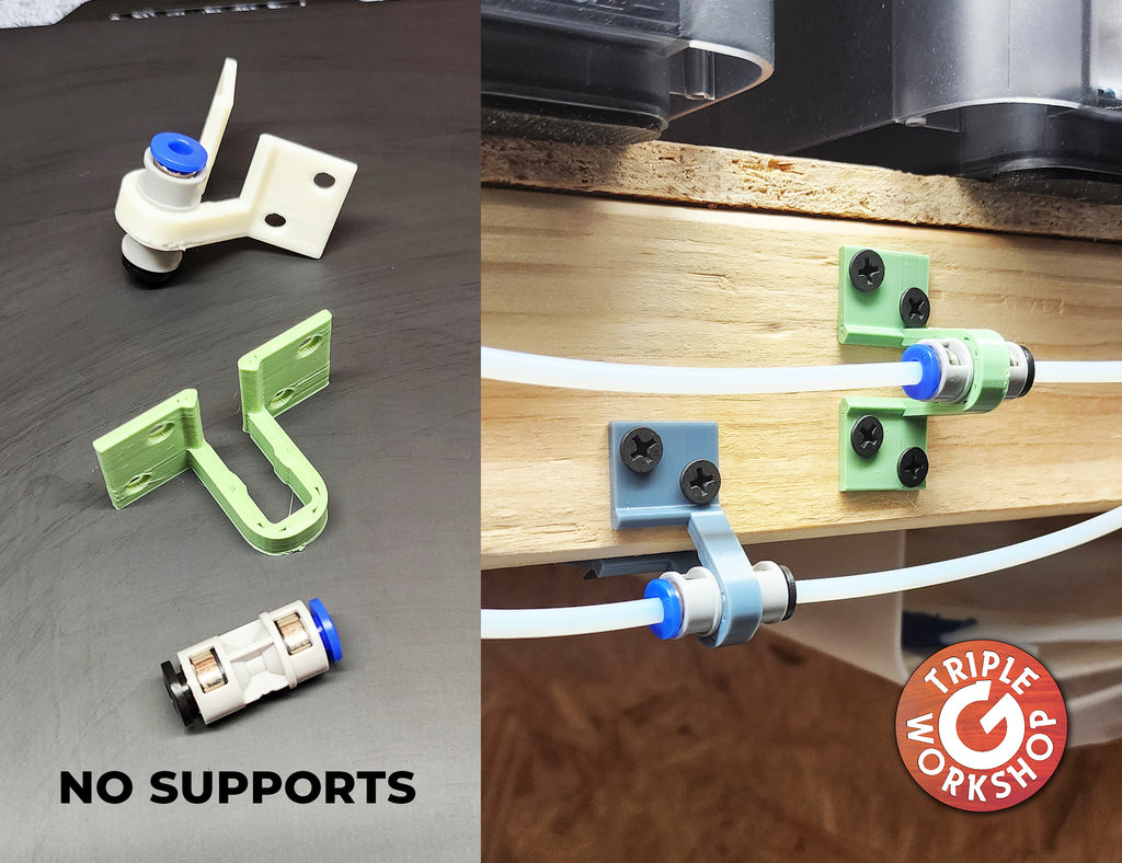 PTFE Coupler Corner & Wall Mount - No Supports