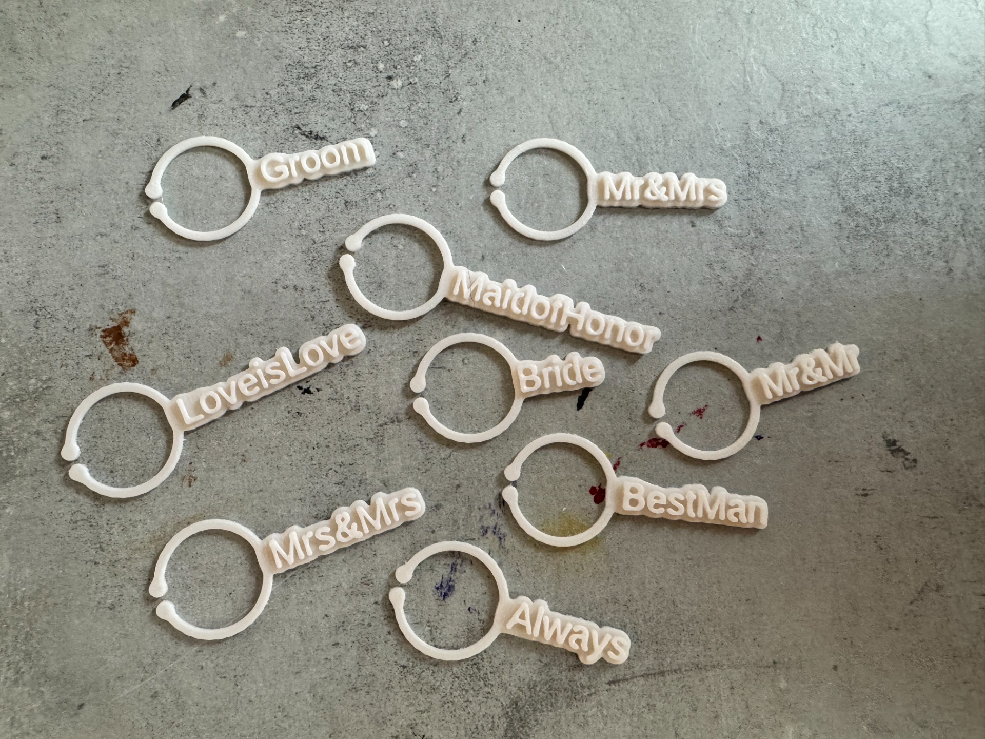 Wine Glass Name Tags - SCAD Customizable!!