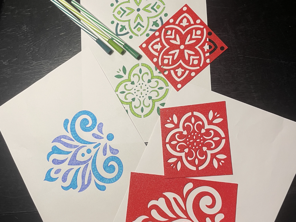 Mandala drawing templates