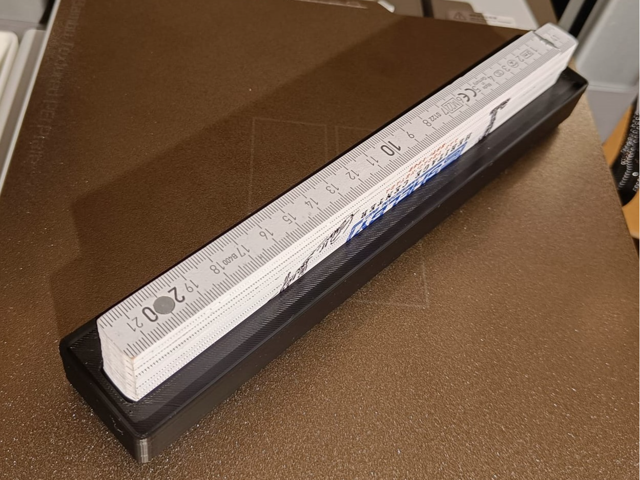 Gridfinity Maßstab Halterung