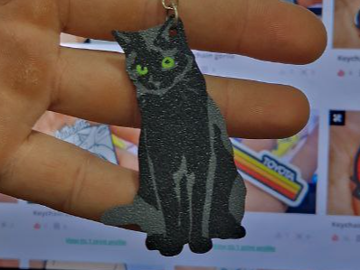 Keychain cat