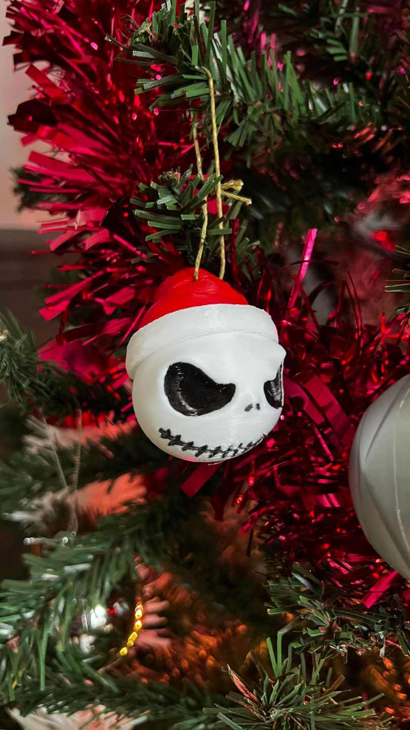 Jack Skellington from The Nightmare Before Christmas as a christmas tree decoration