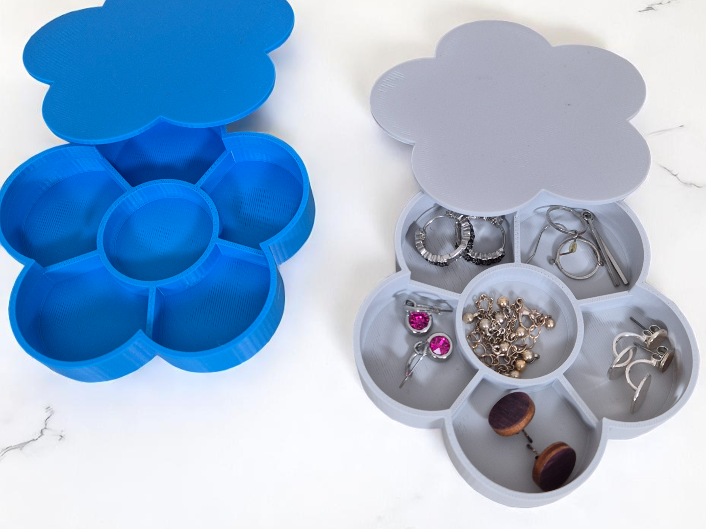 Flower-Shaped Jewelry Organizer