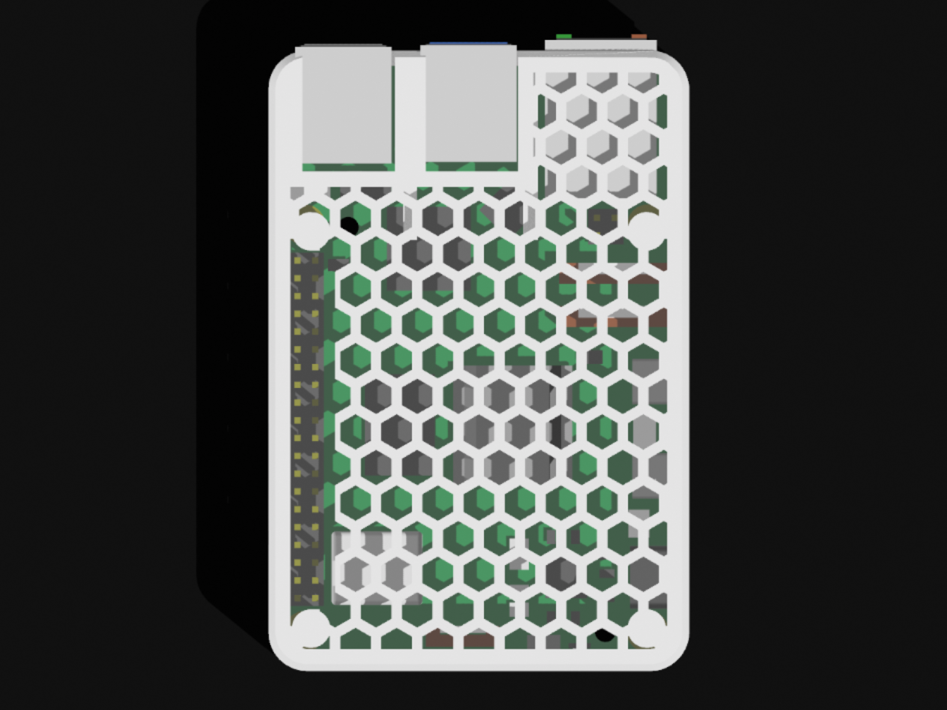 Raspberry Pi 5 Snap Case (GPIO cutout)