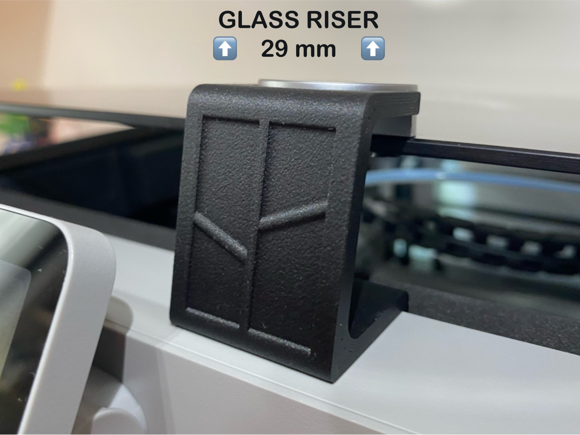 SIMPLE TOP GLASS RISER X1C / P1S