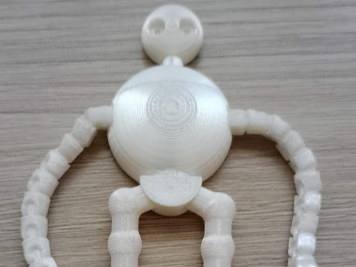 Magnetic white robot