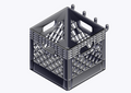 Pegboard Milk Crate Organizer