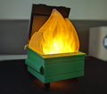 Dumpster Fire LED Tealight Holder