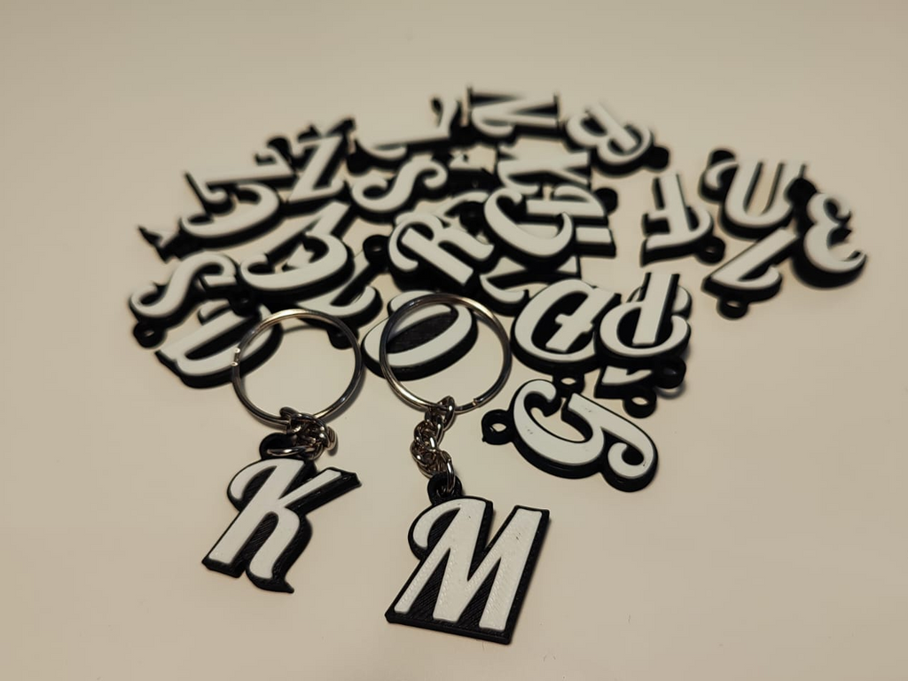 Letter Keychains (all letters, free to sell)