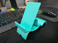 Phone stand, two angles.