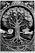 Tree of Life Carving Wall Art - Hueforge