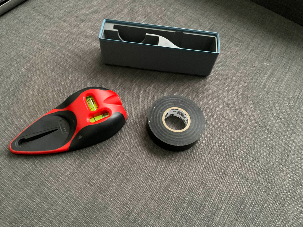 Gridfinity Storage for Laser Level and E-Tape