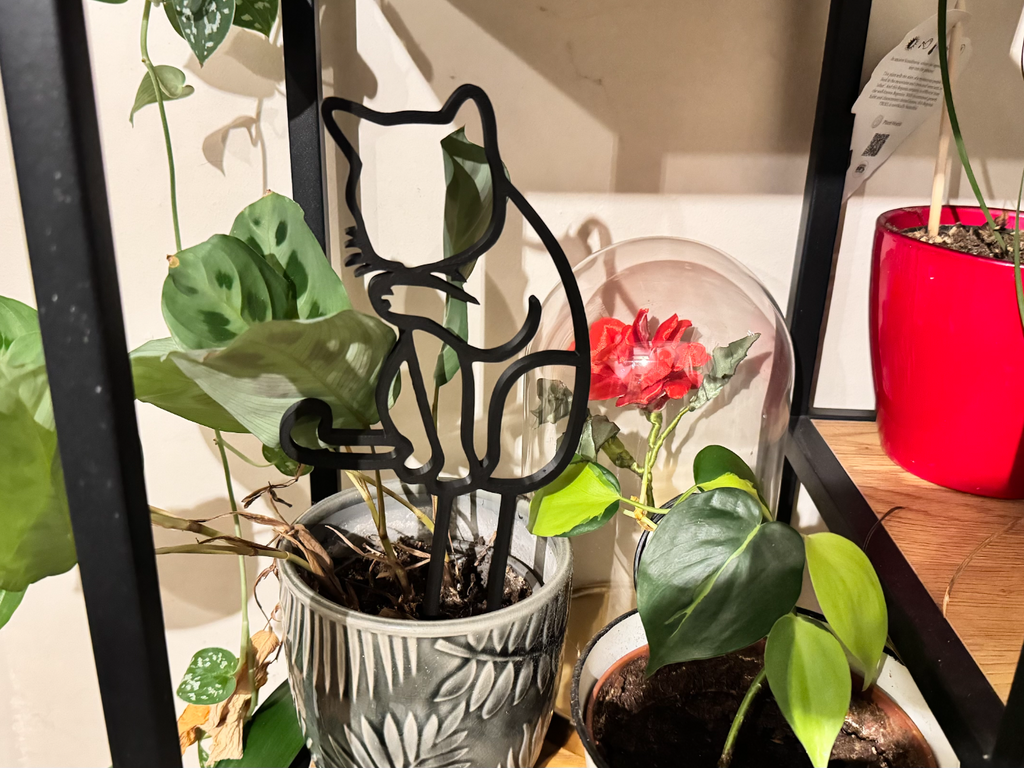Plant trellis, support, Cat theme