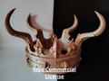 Barbarian Warlord Crown – Spiked Fantasy Headpiece