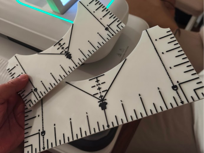 T-shirt Sublimation DTF Ruler Guide