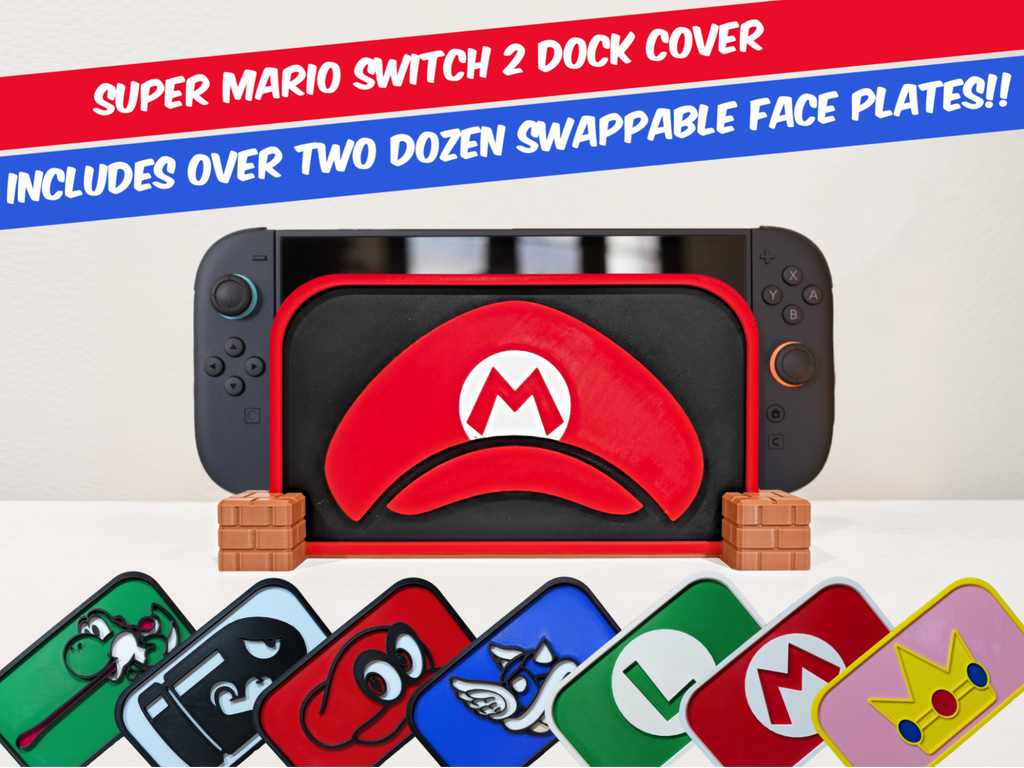 Super Mario Switch 2 Dock Cover