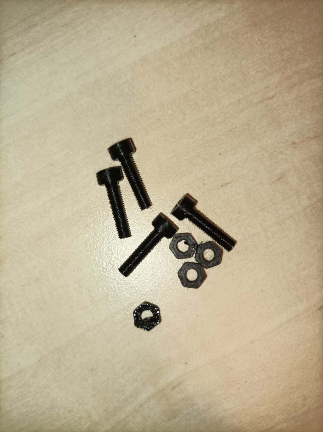 M3 x 12mm bolts and nuts