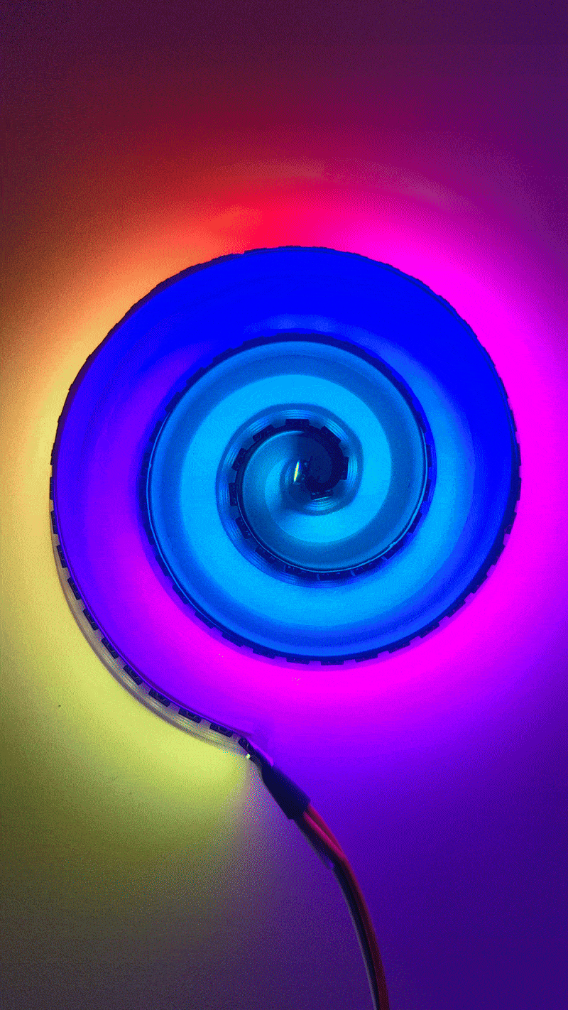LED Strip Spiral Mount for 3D LED Lamps