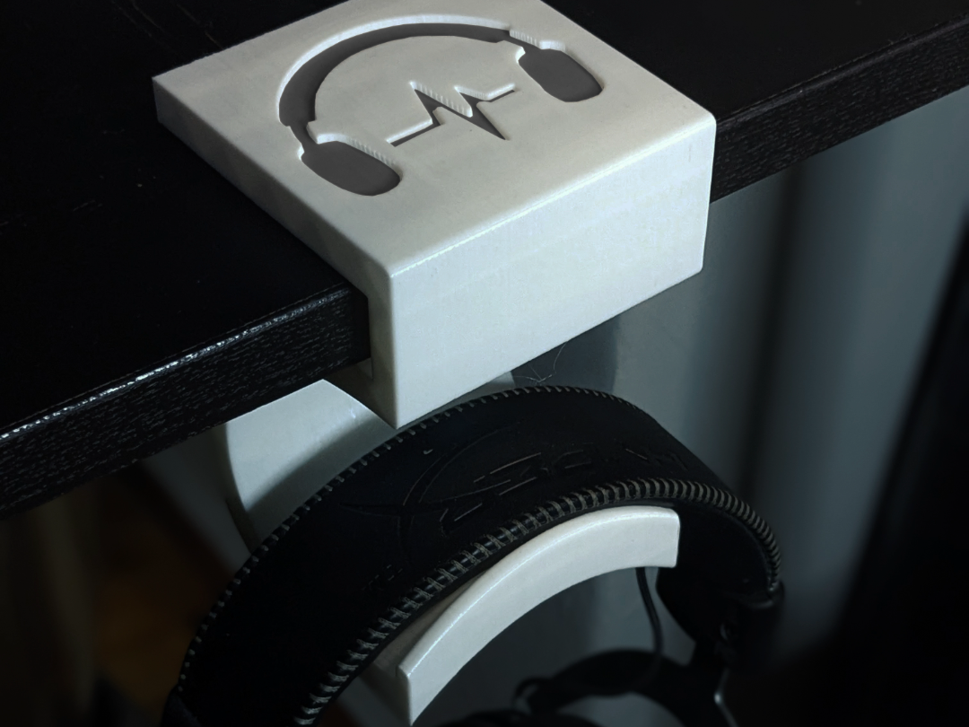 Headphones desk grip
