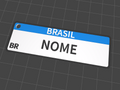 BR Car plate Keychain