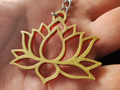 Lotus flower keychain