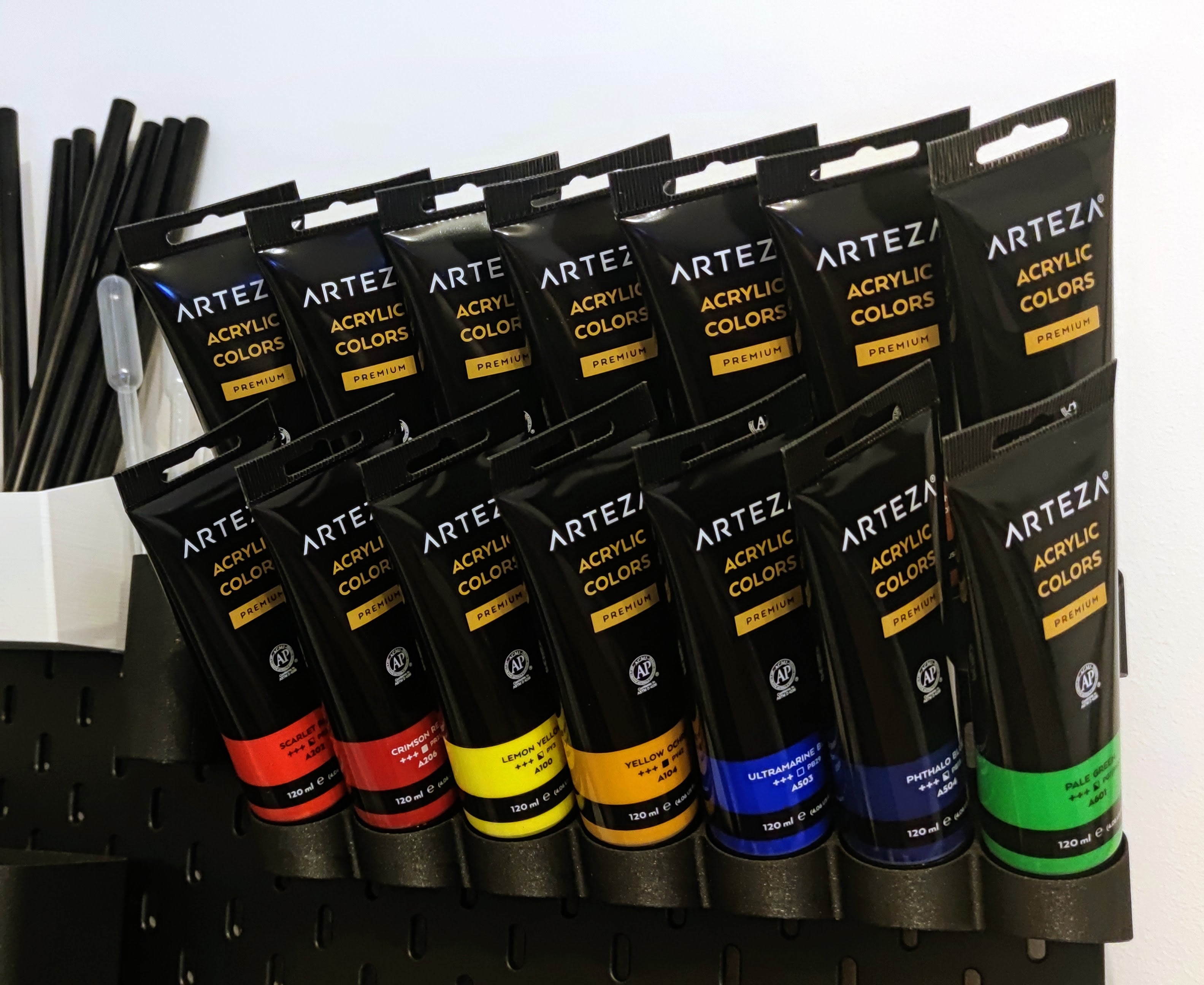 Skadis Acrylic Paint Tube Rack