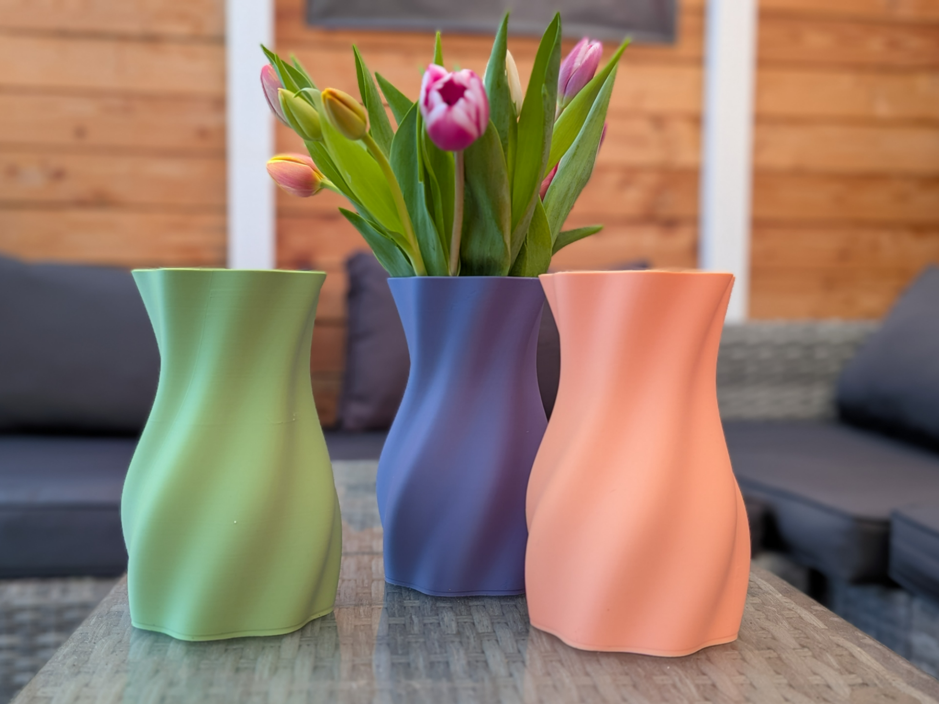 Große elegante Vase wasserdicht kommerziell