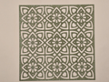Baroque Nordic Stencil Pattern Template Fabric