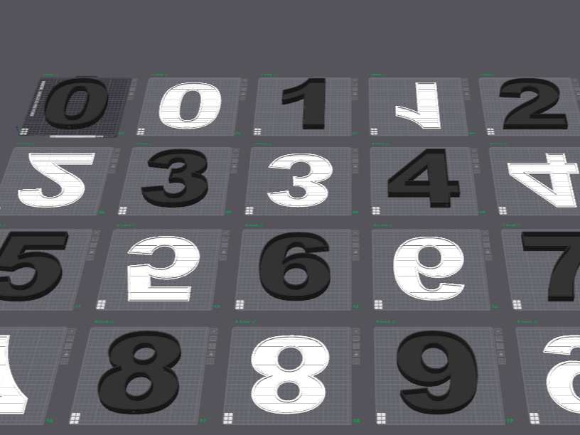 House Number Light Boxes