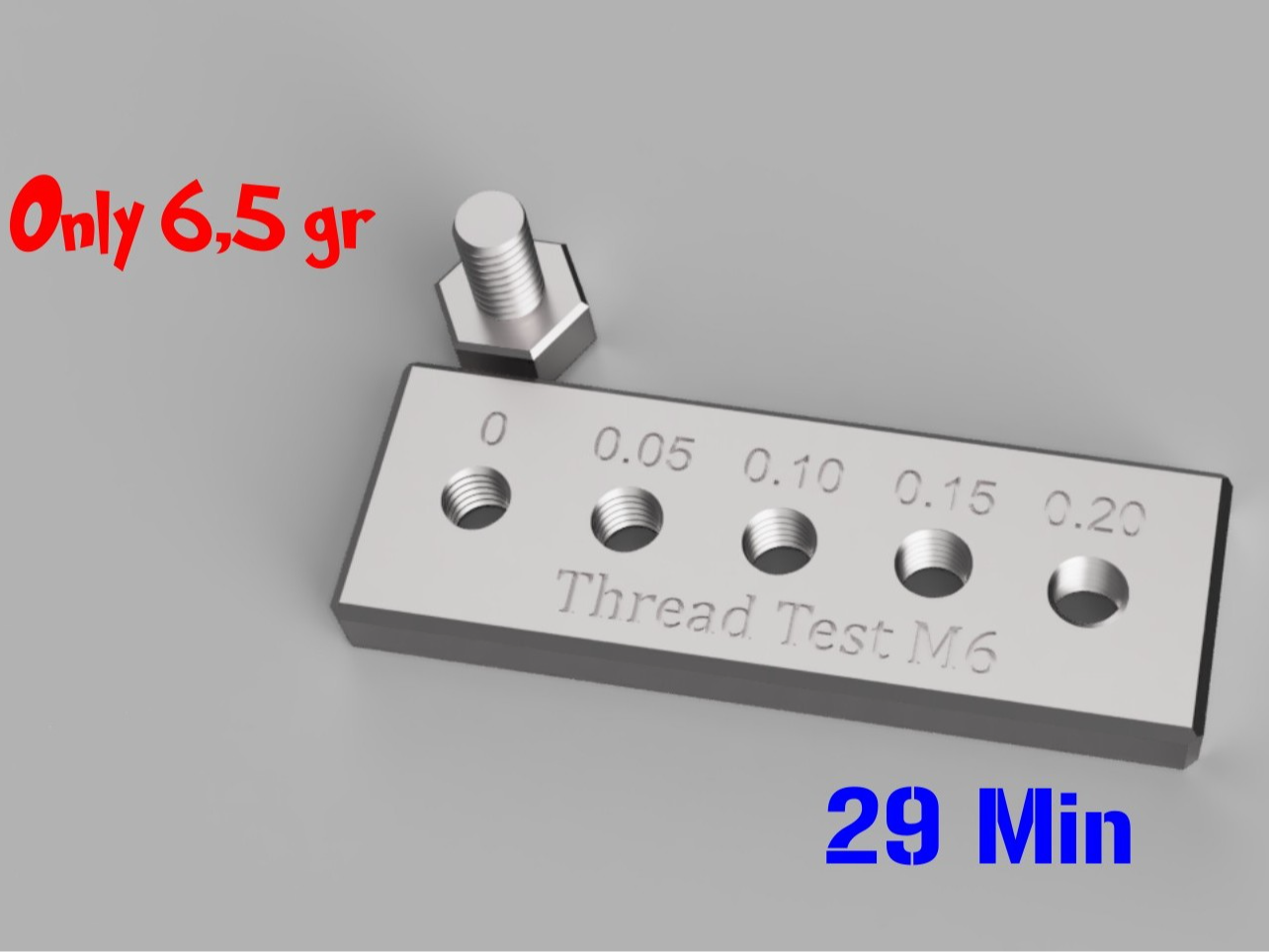 Thread test M6
