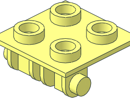 Brick Part 6134 - Hinge 2 x 2 Top