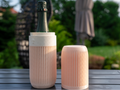 Curvy wine bottle case