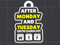 monday fun keychain / charm (free commercial)