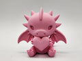 Cute Sitting Dragon with Heart Figure