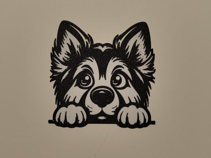 Baby dog wall art