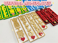 Vertical Nameplate_Parametric Custom Text_吉田工房