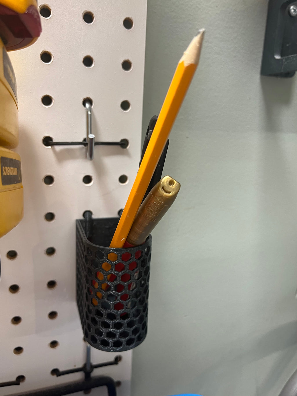 Pegboard Pencil Holder Remix (2 inch tall)