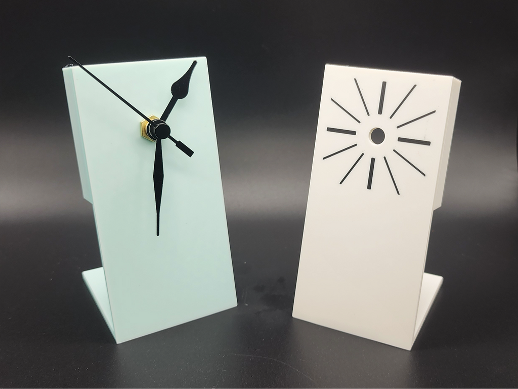 Minimalist Desk Clock 3 Models for Bambu Kit 011